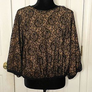 Womens' 3/4 Sleeve Ruffle Dress